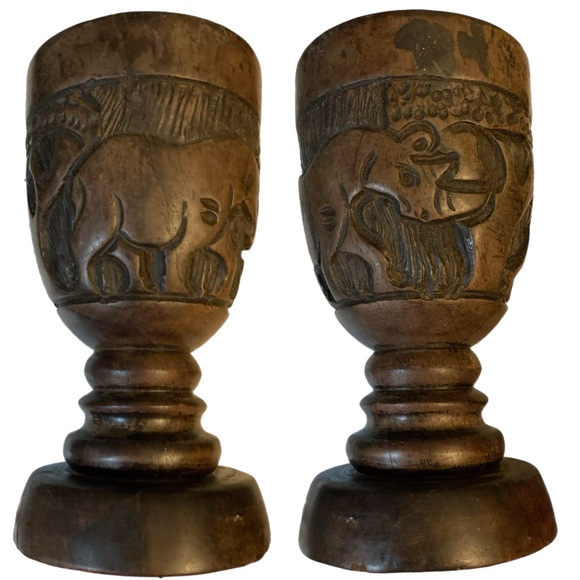 One Handmade African mortar, safari, global, hardwood, hand carved, heavy! - Picture 2 of 7